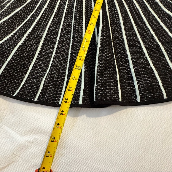 Vicedomini Italy Black and White Striped Dress Large - Picture 12 of 13